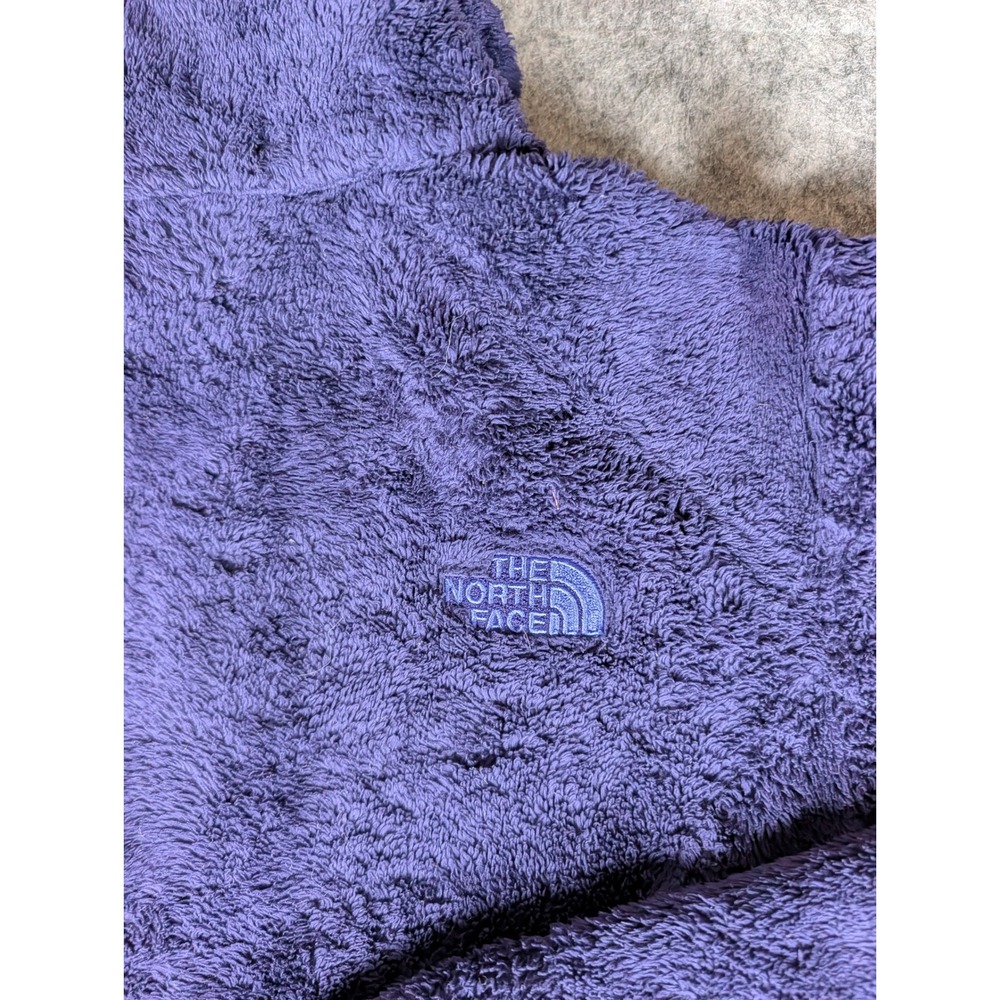 The North Face Osito Full Zip Fleece Jacket Navy Blue High Pile Silken S/P - Picture 4 of 10